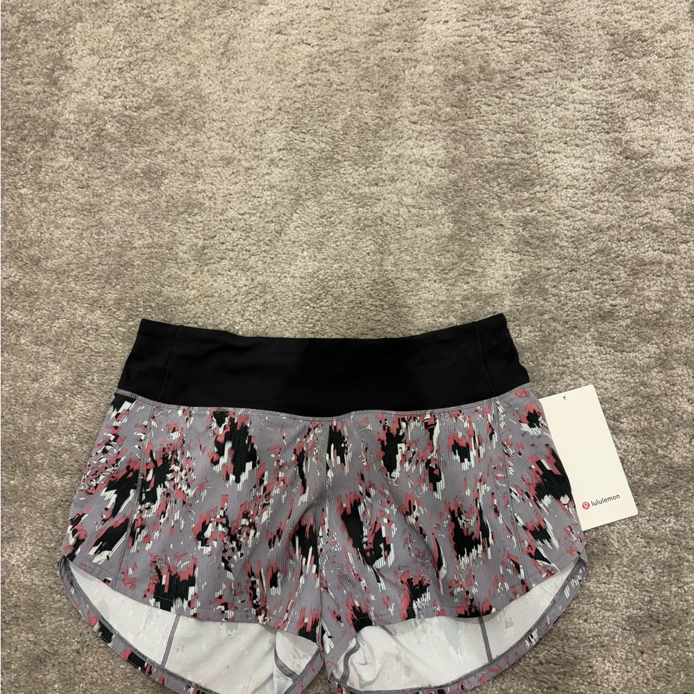 Lululemon Athletica Black and Gray Athletic Shorts